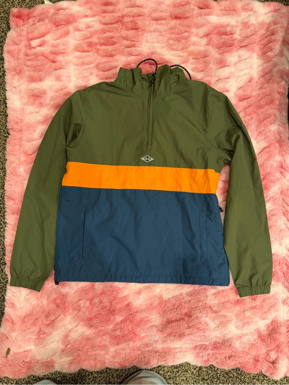 Billabong Recycler Colorblock Half Zip Windbreaker Jacket Men’s S